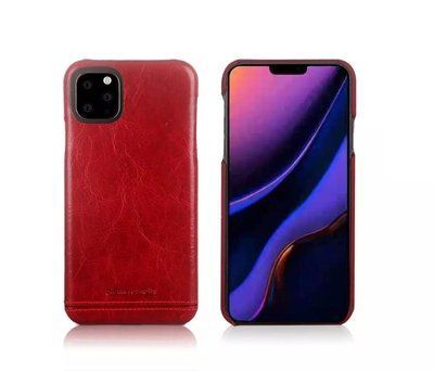 Чохол з натуральної шкіри Pierre CarDin для Iphone 11 Pro Max Червоний 56778