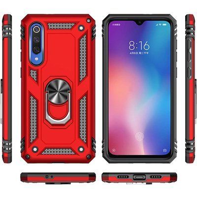 Протиударний чохол Serg Magnet Ring для Xiaomi Mi 9 SE Червоний 36841