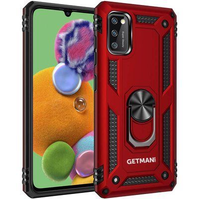 Протиударний чохол GetSerg Magnet Ring для Samsung Galaxy A41 Червоний 42264