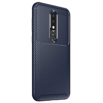 Чохол Kaisy Сarbon для Nokia 6.1 Plus / Nokia X6 Blue 56592