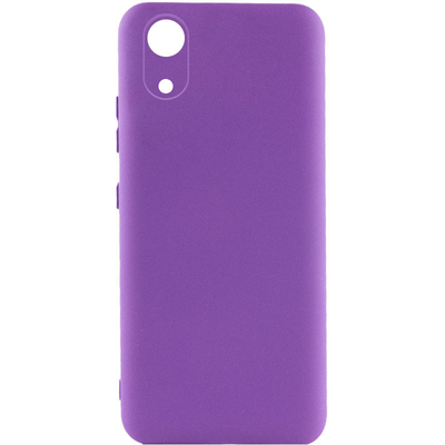 Чехол Silicone Lakshmi A Full Camera для Samsung Galaxy A03 Core Фиолетовый / Purple 63080