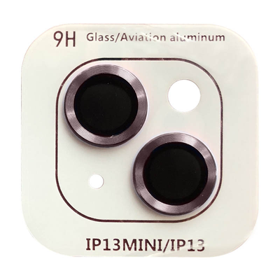Защитное стекло Metal Classic на камеру для iPhone 13 / 13 mini Розовый / Pink 68101