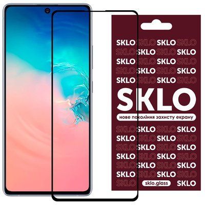 Защитное стекло Premium SKLO для Samsung Galaxy S10 lite G770F Black 40587