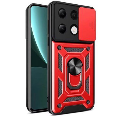 Протиударний чохол Camsh Serg Ring для Xiaomi Redmi Note 13 Pro/Poco M6 Pro Червоний