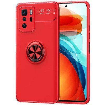 Чохол Din Color Magnet Ring для Xiaomi Redmi Note 10 5G / Poco M3 Pro Червоний 56935