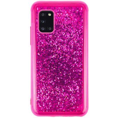 Чехол Sparkle glitter для Samsung Galaxy A31 Малиновый 44176