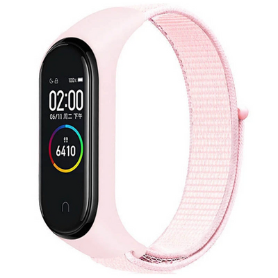 Ремінець Nylon New для Xiaomi Mi Band 3/4/5/6/7 Pearl Powder 86249