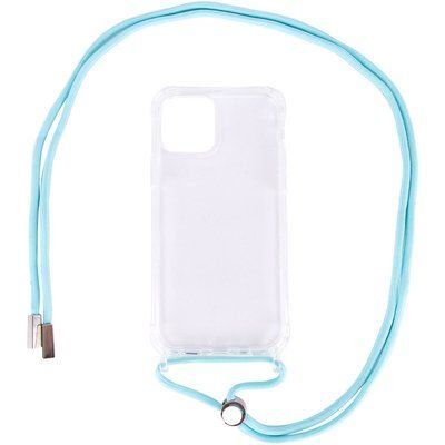 Чохол Crossbody Transparent зі шнурком для Iphone 11 Pro Бірюзовий 57193