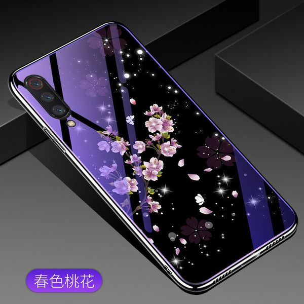 Чохол TPU+Glass Fantasy для Xiaomi Mi 9 Flowers 34129