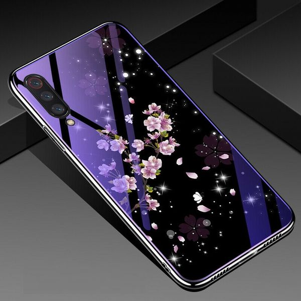 Чохол TPU+Glass Fantasy для Xiaomi Mi 9 Flowers 34129