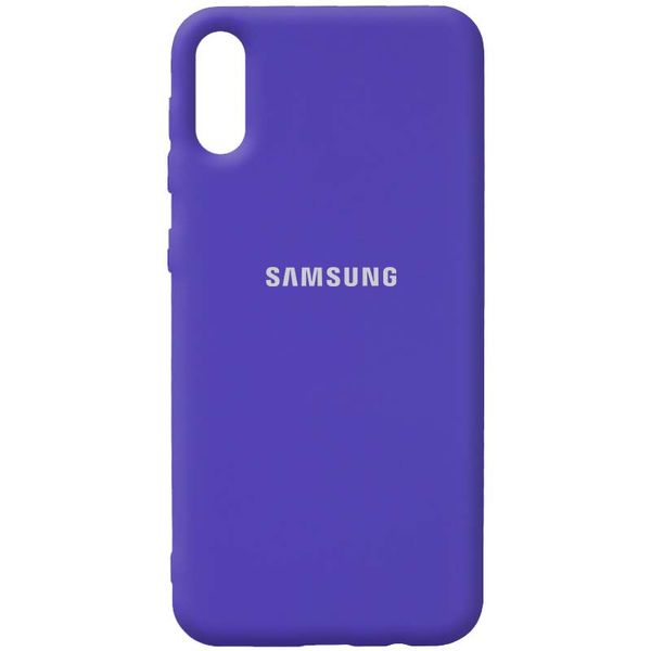 Чохол Silicone Cover для Samsung Galaxy A02 Фіолетовий / Purple 54668