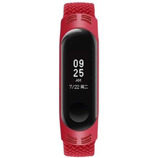 Ремінець Braided Solo Loop для Xiaomi Mi Band 3/4/5/6 S Red 60178