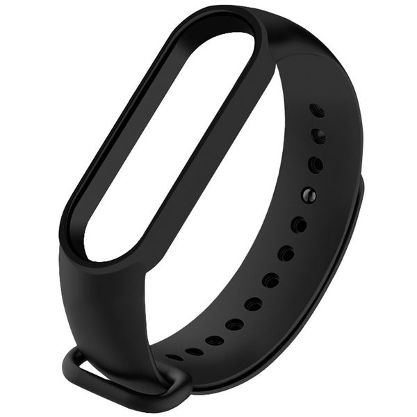 Ремінець Silicone для Xiaomi Mi Band 5/6 Чорний / Black 42761