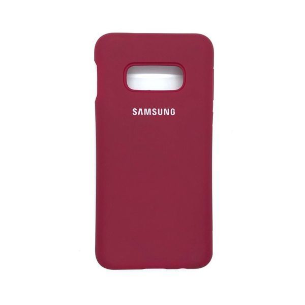 Чехол Silicone Cover для Samsung G970 Galaxy S10e Hot Pink 34275