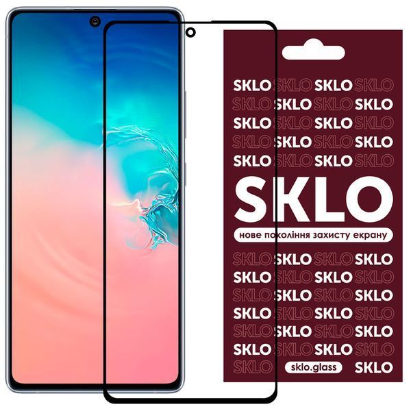 Защитное стекло Premium SKLO для Samsung Galaxy S10 lite G770F Black 40587
