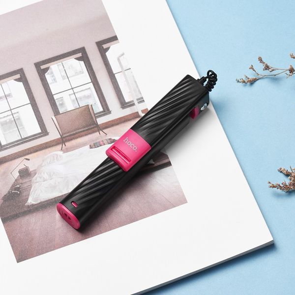 Монопод для селфи Hoco K8 Starry Lightning Connect Black 52405