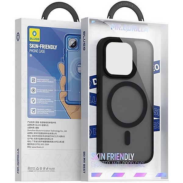 Чехол Blueo Skin Friendly Frosted MagSafe для Iphone 14 / 13 Черный 84090