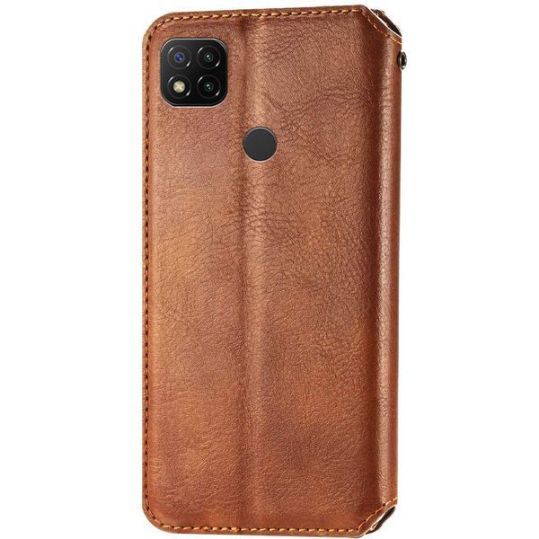 Чохол-книжка ETMA Cub для Xiaomi Redmi 9C / Redmi 10A Коричневий 52105