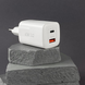 Мережевий зарядний пристрій WIWU Wi-U012 Nano GaN PD+QC Type-C+USB 65W White 88213 6