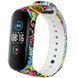 Ремешок с рисунком для Xiaomi Mi Band 5/6 Восточный орнамент / Черный 44103 1