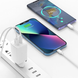 Мережевий зарядний пристрій WIWU Wi-U012 Nano GaN PD+QC Type-C+USB 65W White 88213 4