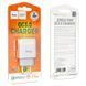 Мережевий зарядний пристрій Hoco C72Q Qualcomm Quick Charge 3.0 1USB / 18W White 52205 3