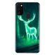 Чохол TPU+Glass Night case для Samsung Galaxy M30s / M21 Олень / Бірюзовий 44333
