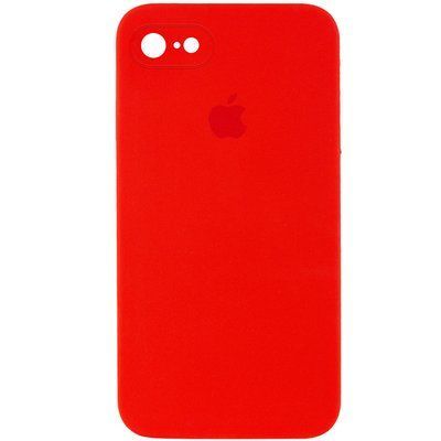 Чохол Silicone Case Square для Iphone 7 / 8 / SE 2020 Червоний / Red 56991