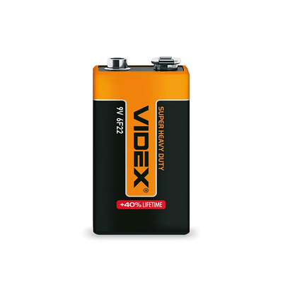 Батарейка VIDEX Крона 6F22 9V 1шт 84041