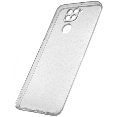Чехол CoWay с блестками для Xiaomi Redmi Note 9 / Redmi 10X Прозрачный 81827