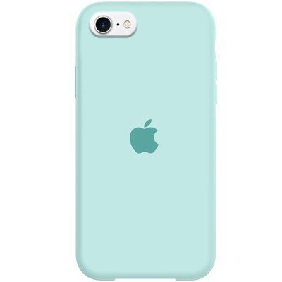 Чехол Silicone Case 360 для Iphone 7 / 8 / SE 2020 Бирюзовый / Turquoise 53204