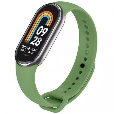 Ремінець Silicone для Xiaomi Mi Band 8/9/10 Olive