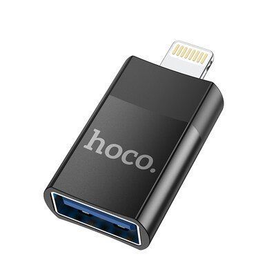 Перехідник Hoco UA17 USB 2.0 to Lightning Black 83840