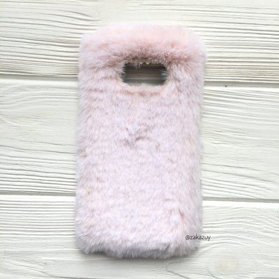 Чехол с меха Пушистик для Samsung G950 Galaxy S8 Light Pink 33039