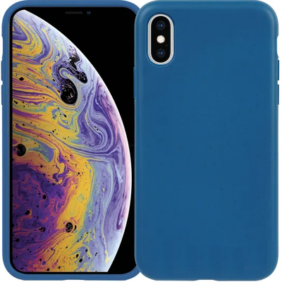 Чехол ECO DeFabric из пшеницы для Iphone XS Max Синий / Blue 68406
