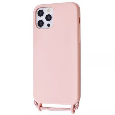 Чехол со шнурком WAVE Lanyard Case для Iphone 12 Pro Max Pink sand 56257