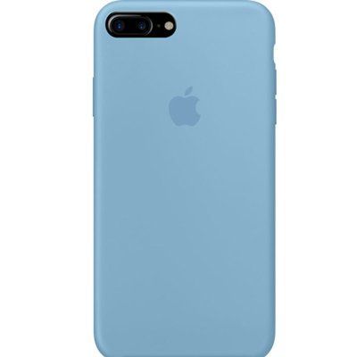 Чехол Silicone Case 360 для Iphone 7 Plus / 8 Plus Голубой / Cornflower 53102