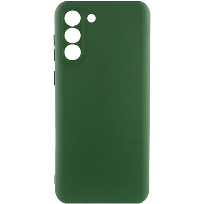 Чехол Silicone Lakshmi A Full Camera для Samsung Galaxy S22 Plus Зеленый / Dark green 66499