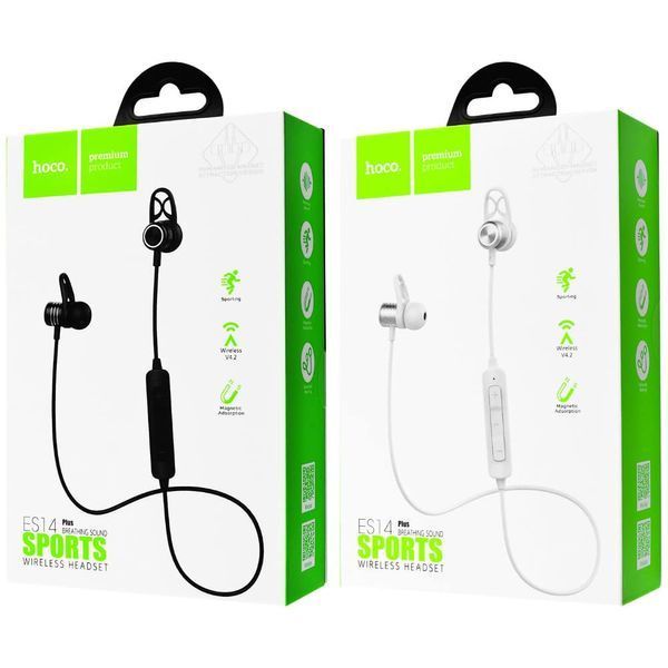Наушники Bluetooth Hoco ES14 Plus Plus Breathing Sound Sports Black 39710