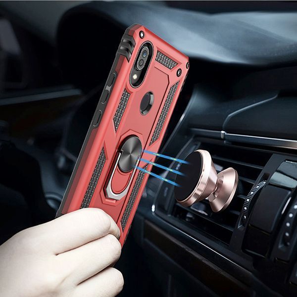 Протиударний чохол Serg Magnet Ring для Samsung Galaxy A20 / A30 2019 Срібний 34523