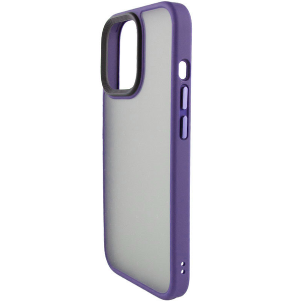 Чохол Metal Buttons для Iphone 14 Plus Темно-Фіолетовий 69012