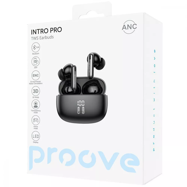 Бездротові навушники Proove Intro Pro TWS ANC APP Black 86944
