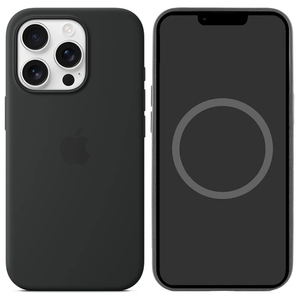 Чохол Silicone case Magsafe для Iphone 16 Pro Black
