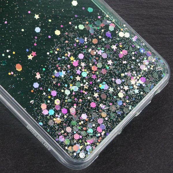 Чохол з блискітками Shine Glitter для Xiaomi Redmi Note 9s / Note 9 Pro Прозорий / М'ятний 54415