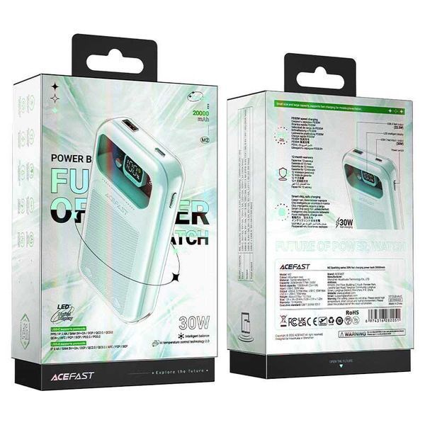 Внешний аккумулятор Acefast M2-20000 Exploration 30W 20000 mAh Mountain mist 83083