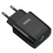 Мережевий зарядний пристрій Hoco C72Q Qualcomm Quick Charge 3.0 1USB / 18W Black 52206 3