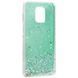 Чохол з блискітками Shine Glitter для Xiaomi Redmi Note 9s / Note 9 Pro Прозорий / М'ятний 54415 1