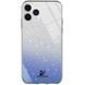 Чохол TPU+Glass з блискітками Swarovski для iPhone 13 Pro Синій 61317