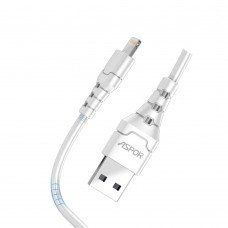 Кабель Aspor A101 USB - Lightning 3A 1м White 69157