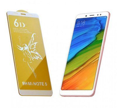Захисне скло 6D Premium для Xiaomi Redmi 5 Plus / Note 5 White 61112